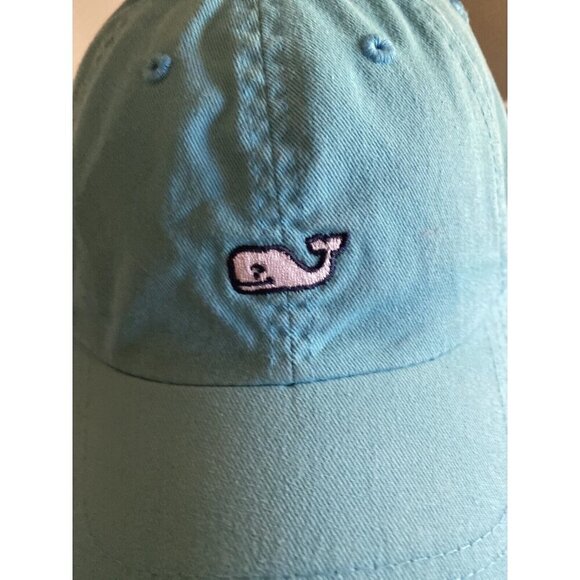 Blue Vineyard Vines Front Whale Logo Baseball Hat Cap - Picture 2 of 6